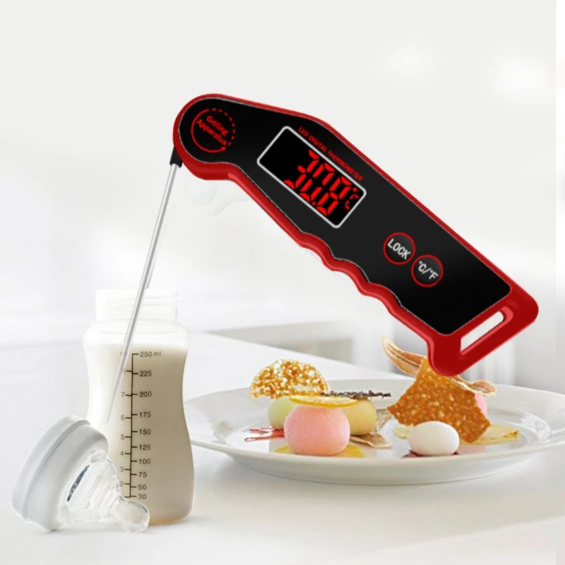 

LED Meat Thermometer , Digital Thermometer with Backlight and Calibration for Kitchen Fast Reading in 3 Seconds