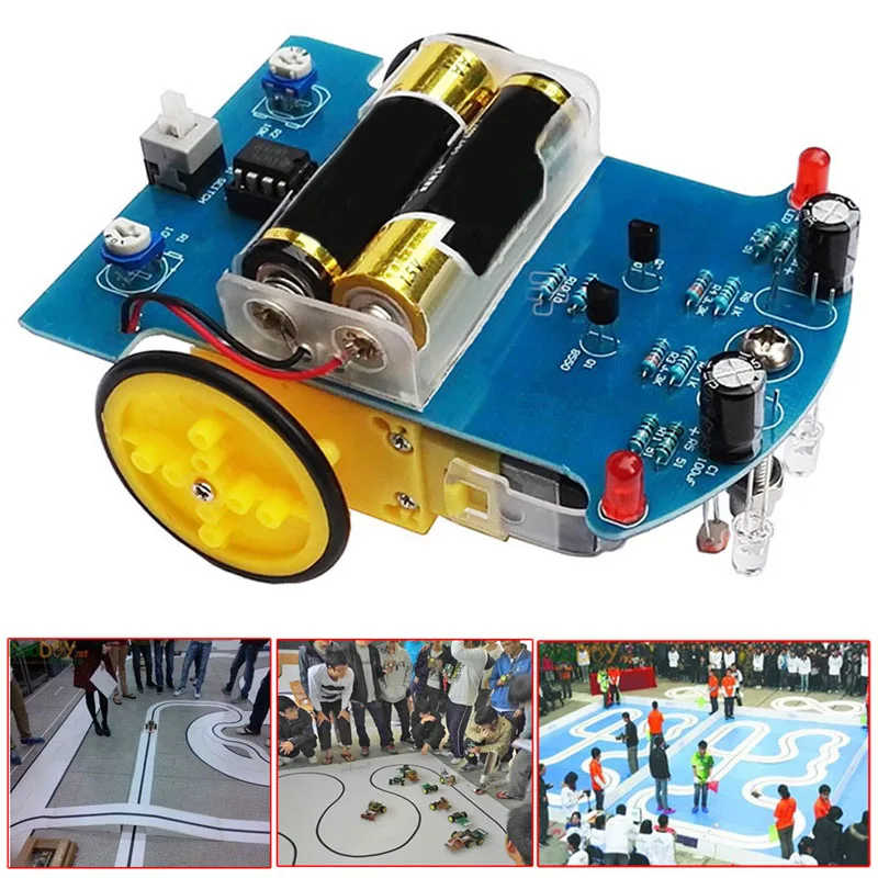 Intelligent Tracking Smart Car Robot DIY Kits with TT Motor Wheel Electronic QJY99 | Электроника