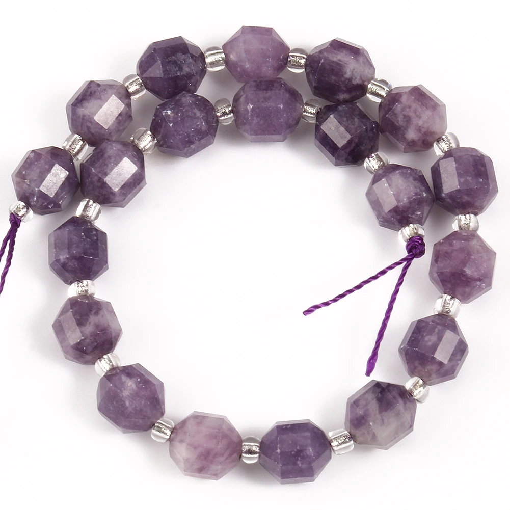 

Natural Faceted Garnet Amazonite Agates Amethysts OIive Shape Loose Stone Beads for Jewelry Making DIY Bracelet Necklace 7.5''