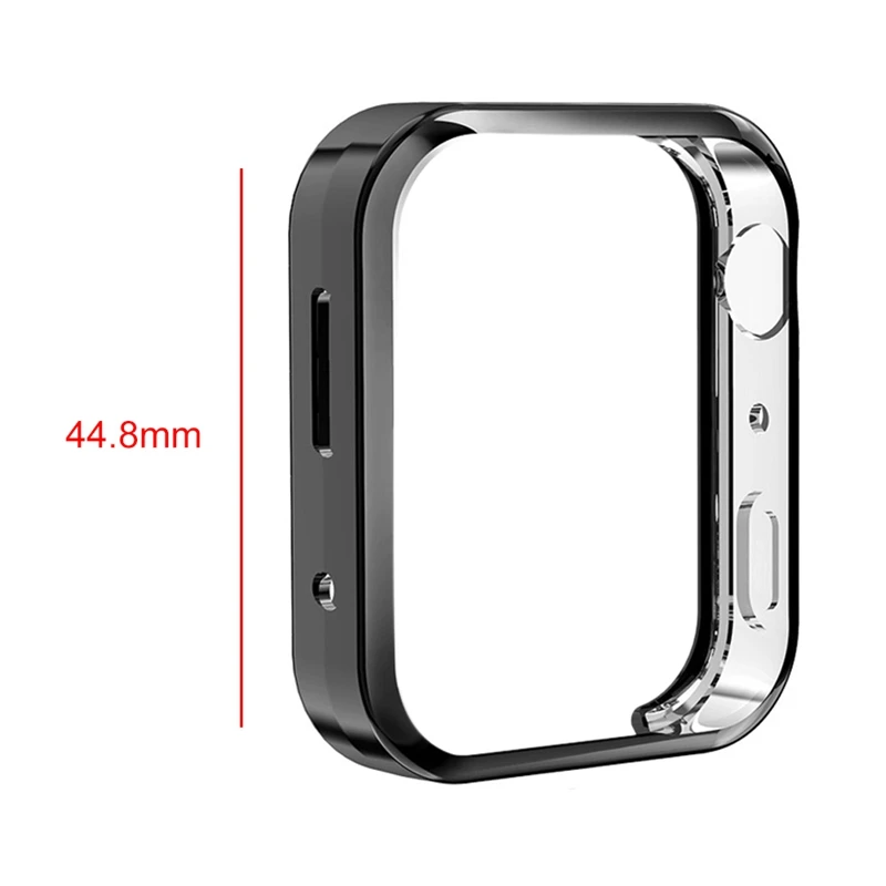TPU чехол для часов, мягкий чехол для часов, защитный чехол для Xiaomi Watch, черная пленка