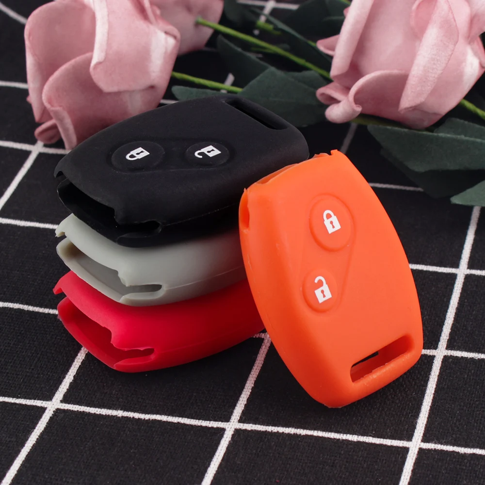 KEYYOU силиконовые автомобильные аксессуары, брелок чехол крышка набор оболочки держатель для Honda Accord CRV Civic Fit освобождается StepWGN два 2 кнопки дистанционного управления