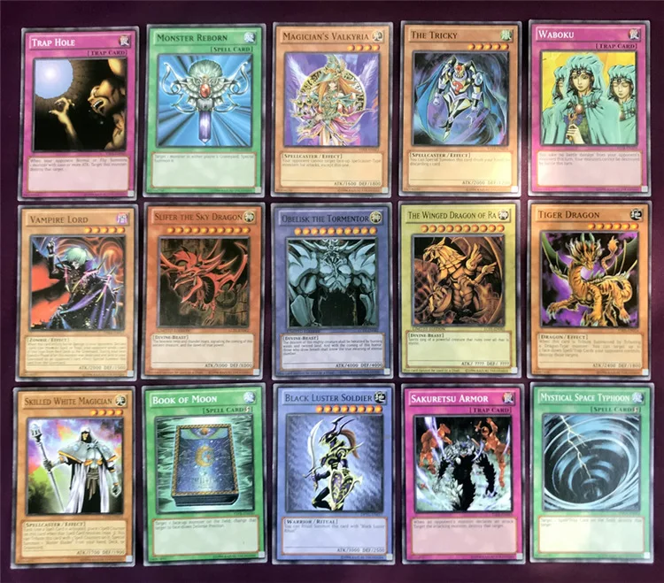 66 шт./кор. Yu Gi Oh! Египетский Бог английская игровая коллекция карт Yugioh карта Божья