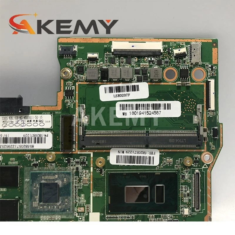 Материнская плата для ноутбука Lenovo 330S-15IKB ЦП i7 8550U AMD Radeon RX 535 2 Гб GPU 4 RAM