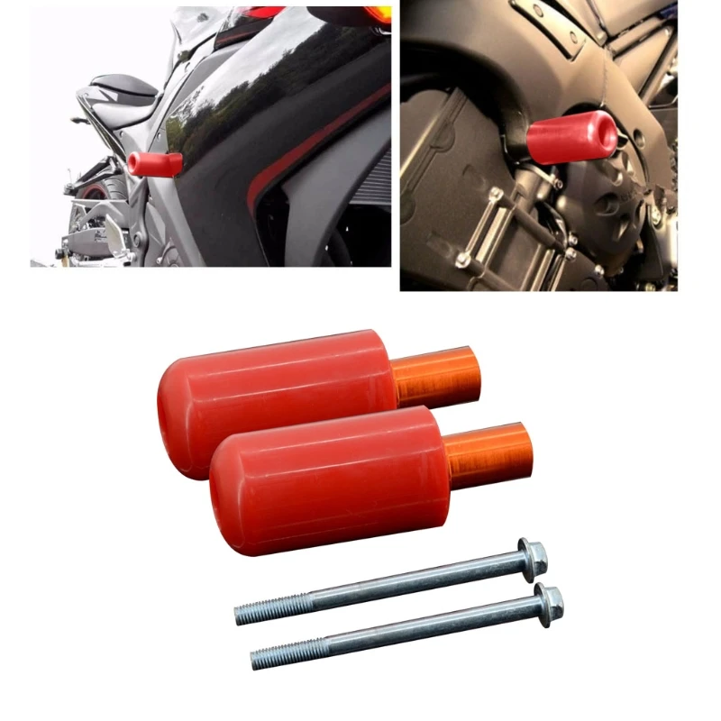 

2021 New Universal Motorcycle Frame Sliders Anti Crash Protector Pads Glue Sticks