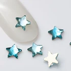 Аквамарин Rivoli Star 5 мм, 20 шт., стразы с кристаллами для ногтей, стразы с бриллиантами для 3D-дизайна ногтей, стразы