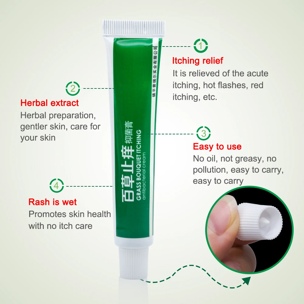 1pcs Skin Psoriasis Cream Treatment Dermatitis Eczema Anti-itching Antibacterial Ointment Pain Relief Medical Plasters Care |