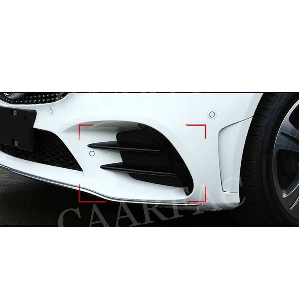 6 шт. передние противотуманные светильник крышка планки полоски для Benz C Class W205 C205