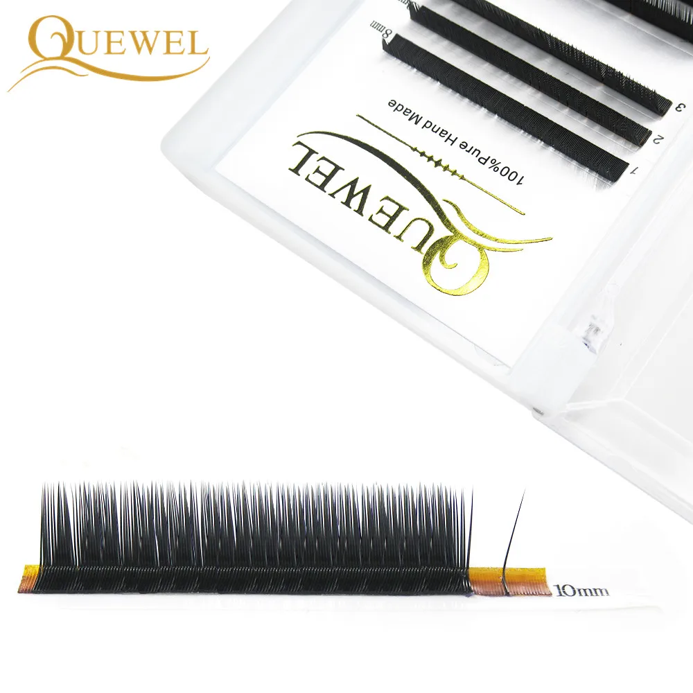 Накладные ресницы Quewel 12 линий мягкие натуральные Индивидуальные L образные
