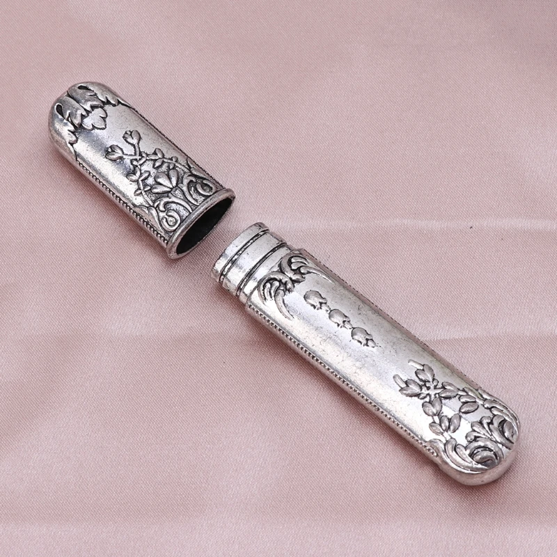 

1 Set Chinese Vintage Embroidery Scissor Needle with Case, Sewing Thimble Awl Needlework Tools and Accessories for Sewing or DIY
