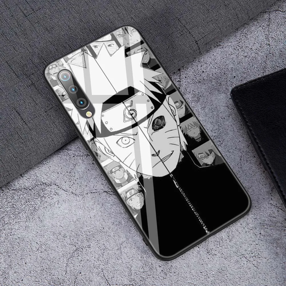 TG17 Lavaza Hokage Наруто Какаши Япония Аниме закаленное стекло мягкий чехол для Xiaomi Redmi Note 5 6 7 Pro mi A1 A2 8 Lite 9 F1 TPU чехол - Цвет: TG17
