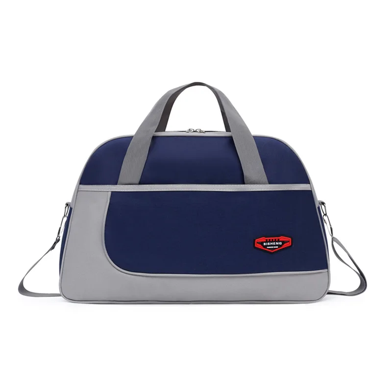 

Casual Yoga Gym Bag Fitness Oxford Zipper Striped Travel Bags Travel Duffle Women Big Luggage Bag Cabin