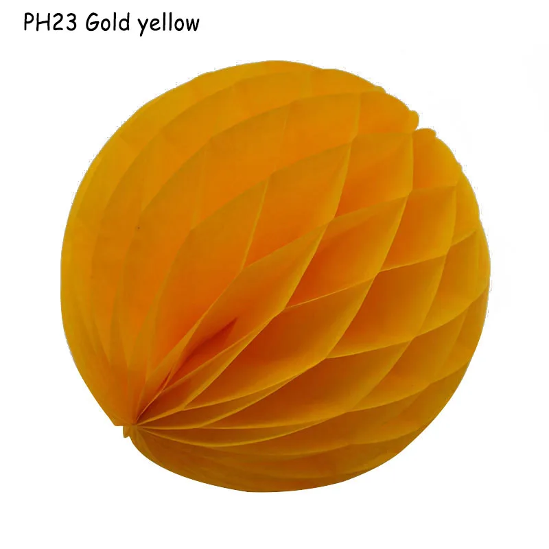 gold yellow 1 шт. мини подарочная упаковка цветок соты шар для свадьбы и дня рождения украшения спрос среди детей - Цвет: gold yellow
