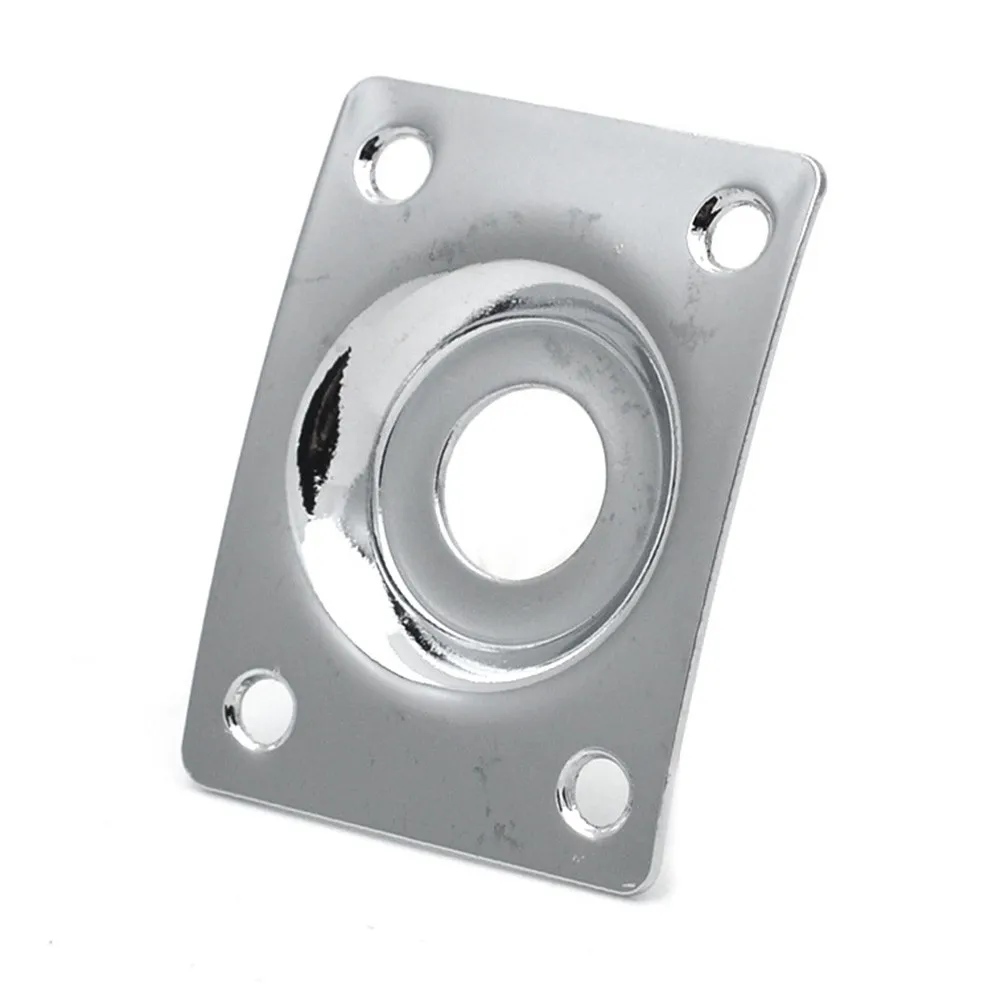 

& Screws Jack Plate Accessories For Les Paul Tele Style Electric Guitar Jack Plate Metal Rectangular Replacement