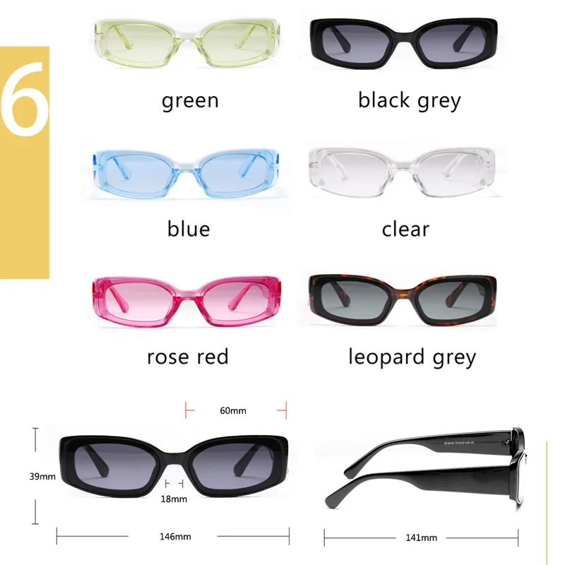 

LongKeeper Fashion Rectangle Sunglasses Man Brand Womens Sunglass Goggles Retro Tiny Sun glasses Female Clear Pink gafas de sol