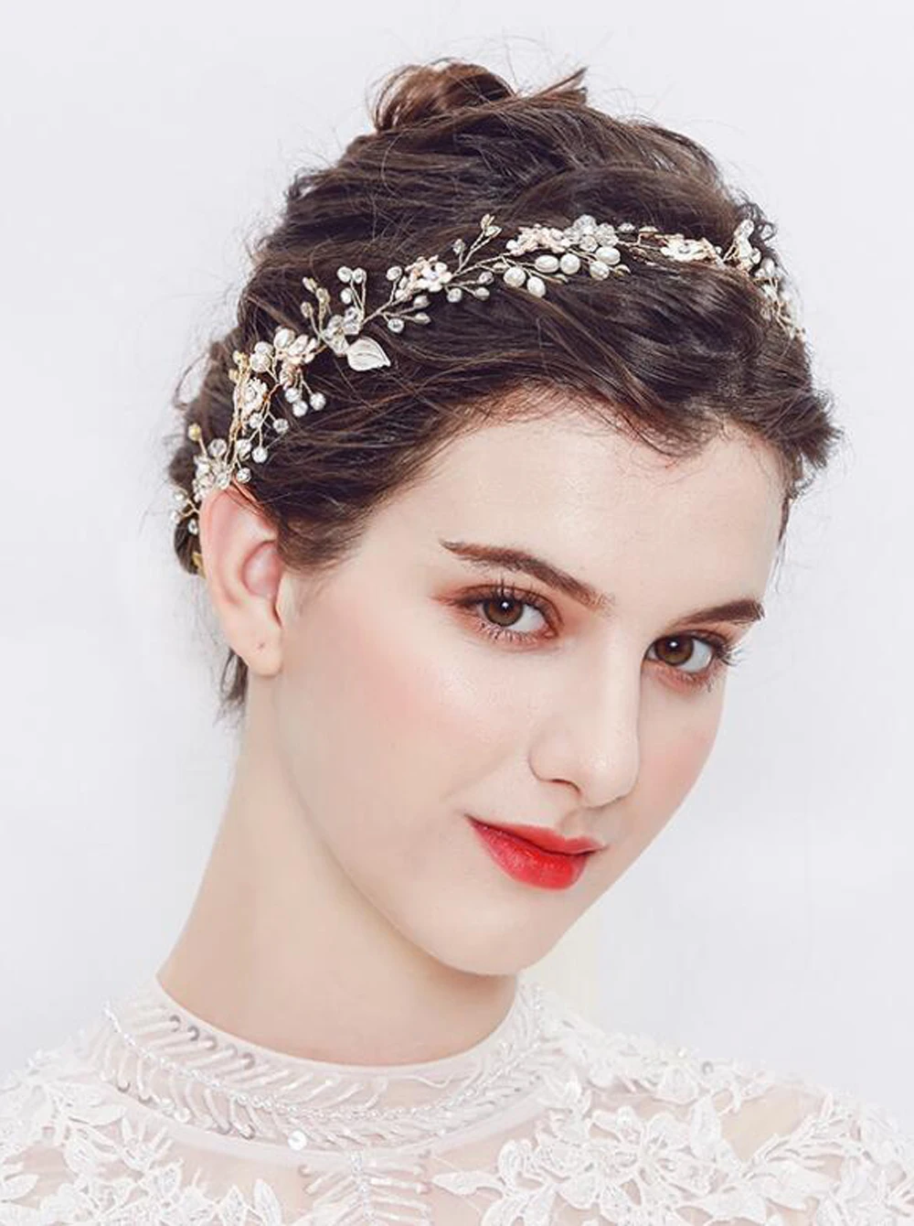 Очень длинные волосы лоза Кристаллы Свадебные свадебные жемчужные аксессуары