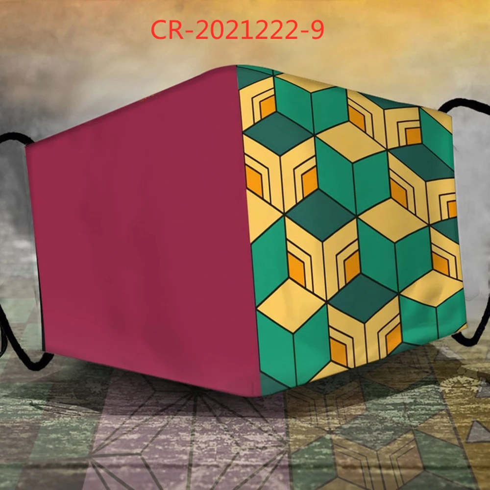 Творческий японский Стиль аниме лица маски косплей на Хеллоуин уход за кожей