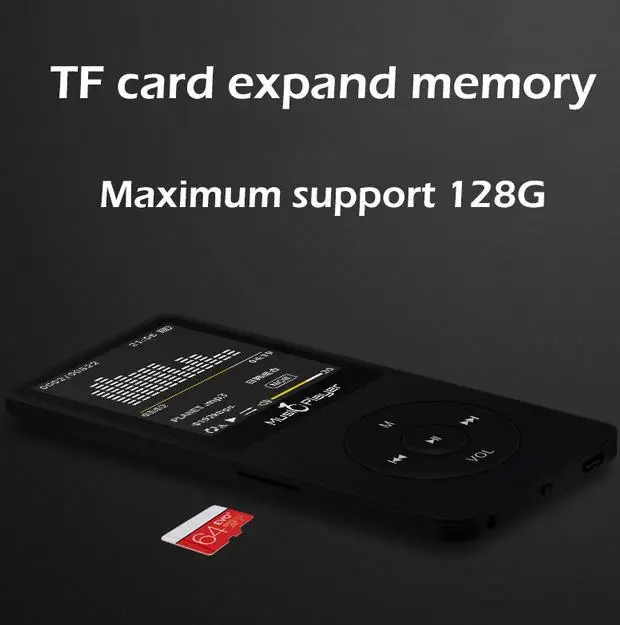 Сенсорный экран и Встроенный 4G/8G HiFi портативный walkman с радио/FM/запись новая версия MP3-плеер с bluetooth динамиком
