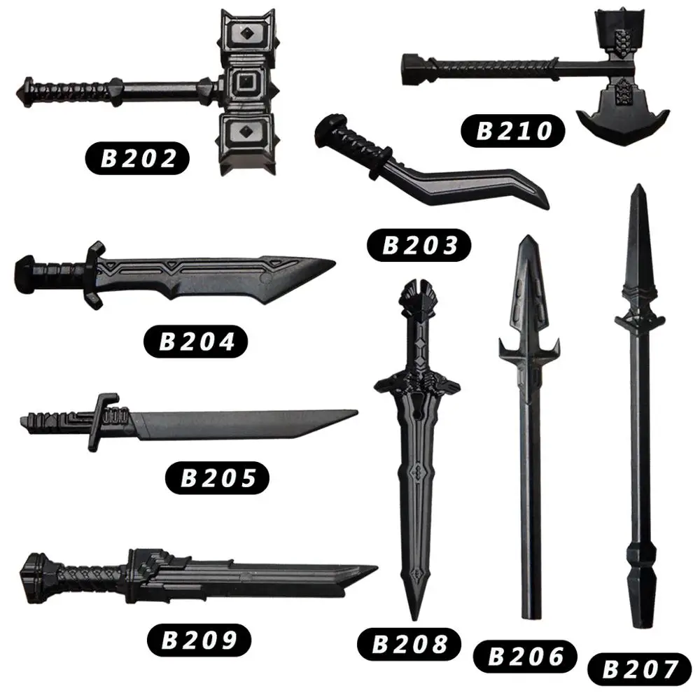 Средневековые Рыцари группа карликовое оружие пистолет солдат для 4 см мини