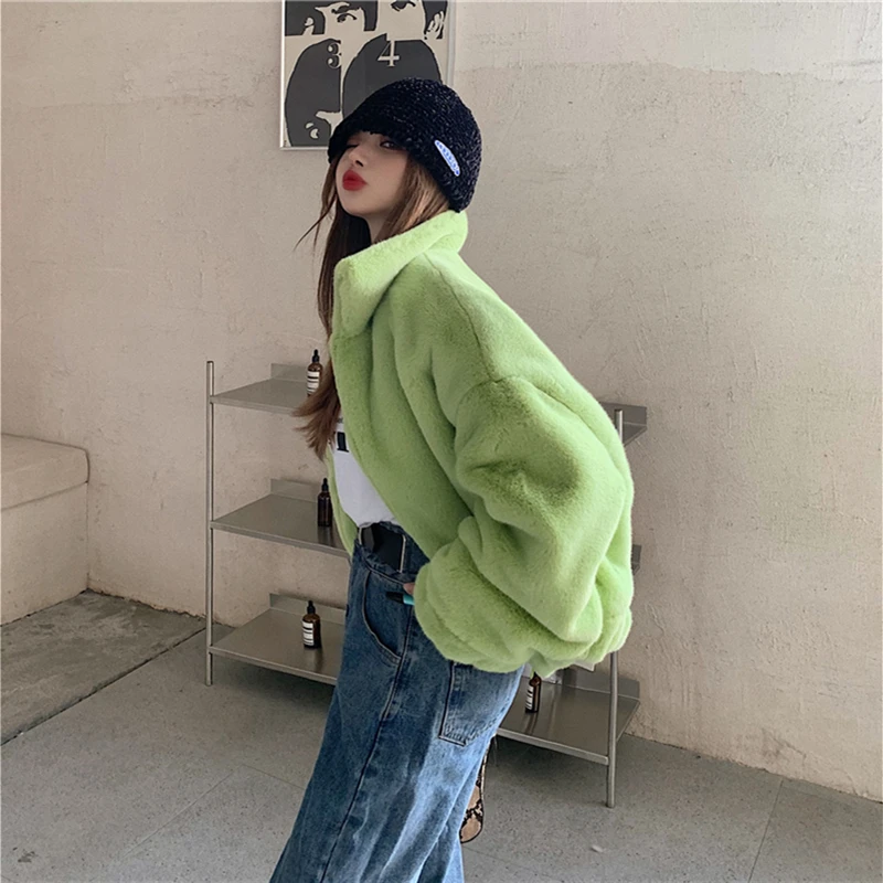 Зима 2021 повседневное стеганое зеленое пальто женский кардиган большого размера