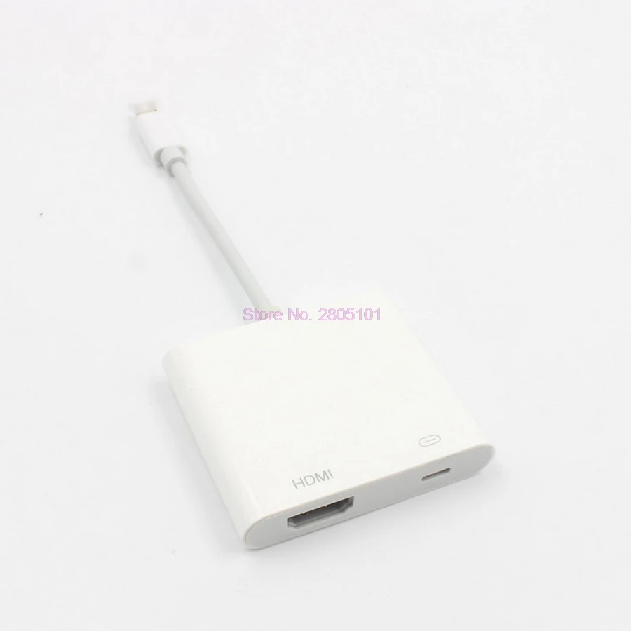 Dhl или fedex 100 шт. Lighting AV HDMI/HDTV TV Цифровой Кабель адаптер для iPad в HDMI iphone 5 5S 6 6s 7