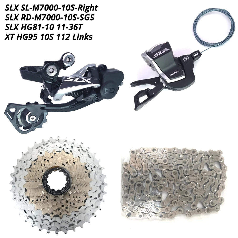 no chainring 10s 36T SLX 1X10S 10 S 10 скоростной комплект rd-m7000 sl m7000 HG81-10 11-36T CN-HG95 KMC X10 SUNSHINE 11-42T 46T 50T MOTSUV 104BCD Chainring - Цвет: no chainring 10s 36T