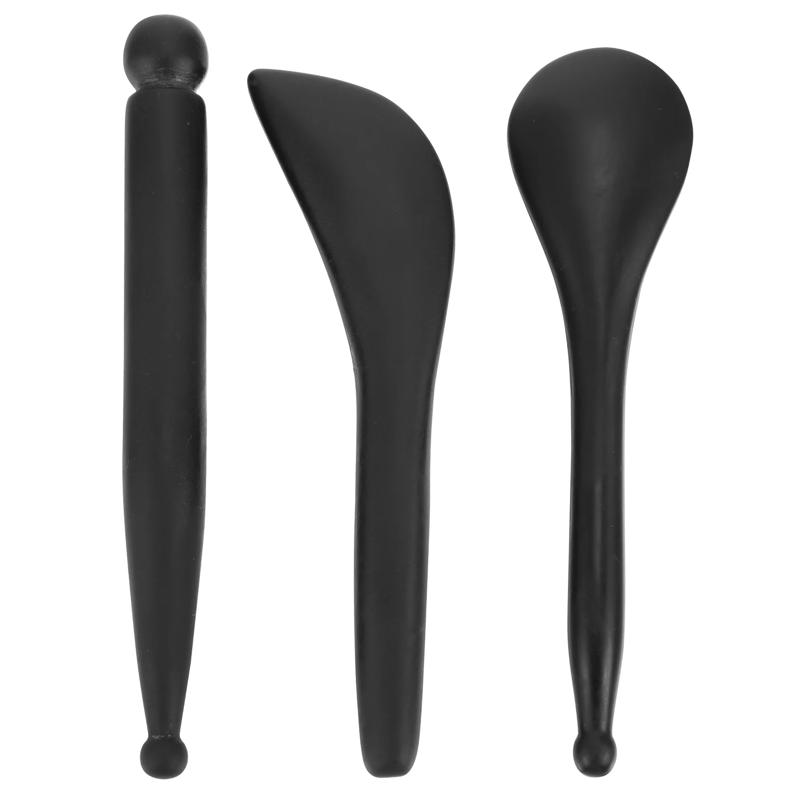 

1 Set 3pcs Scraping Tools Acupuncture Wands Massaging Sticks (Black)