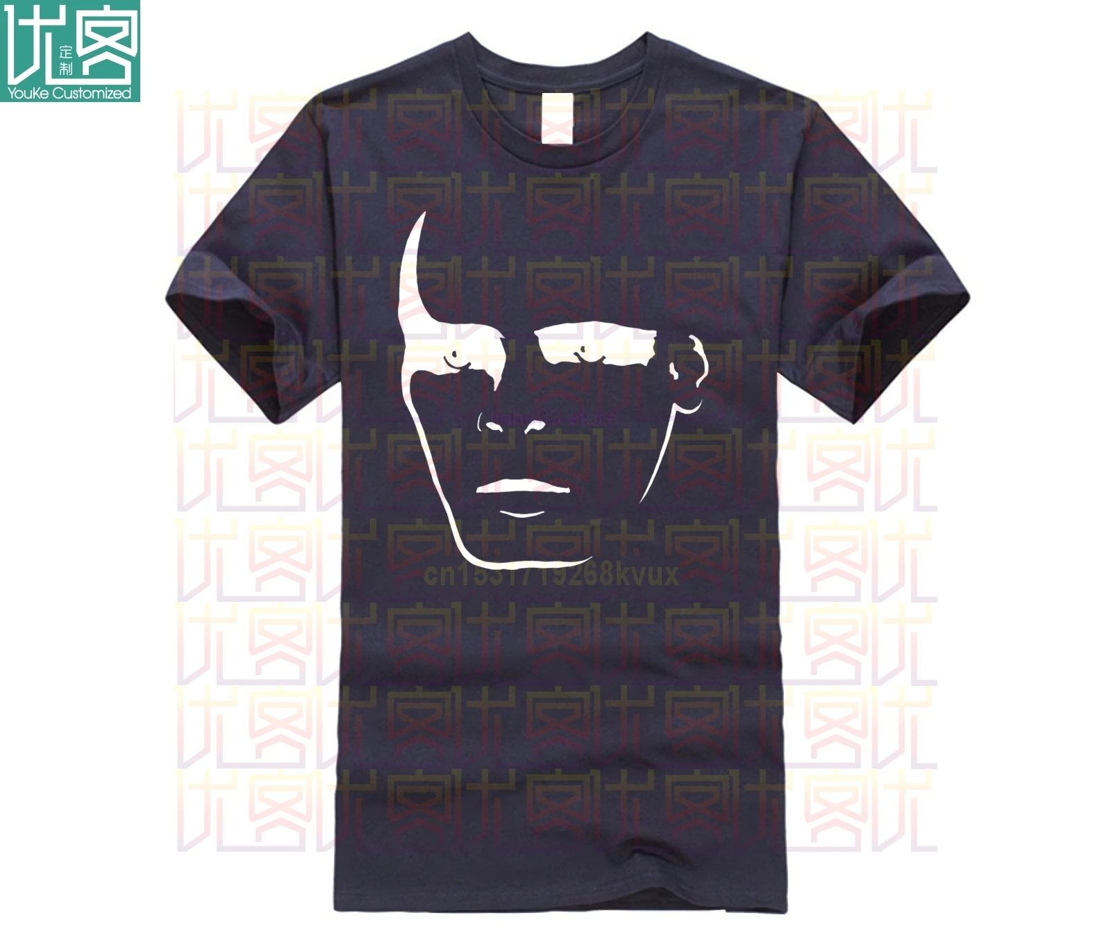 Мужская хлопковая футболка с круглым вырезом и логотипом Gary Numan летняя