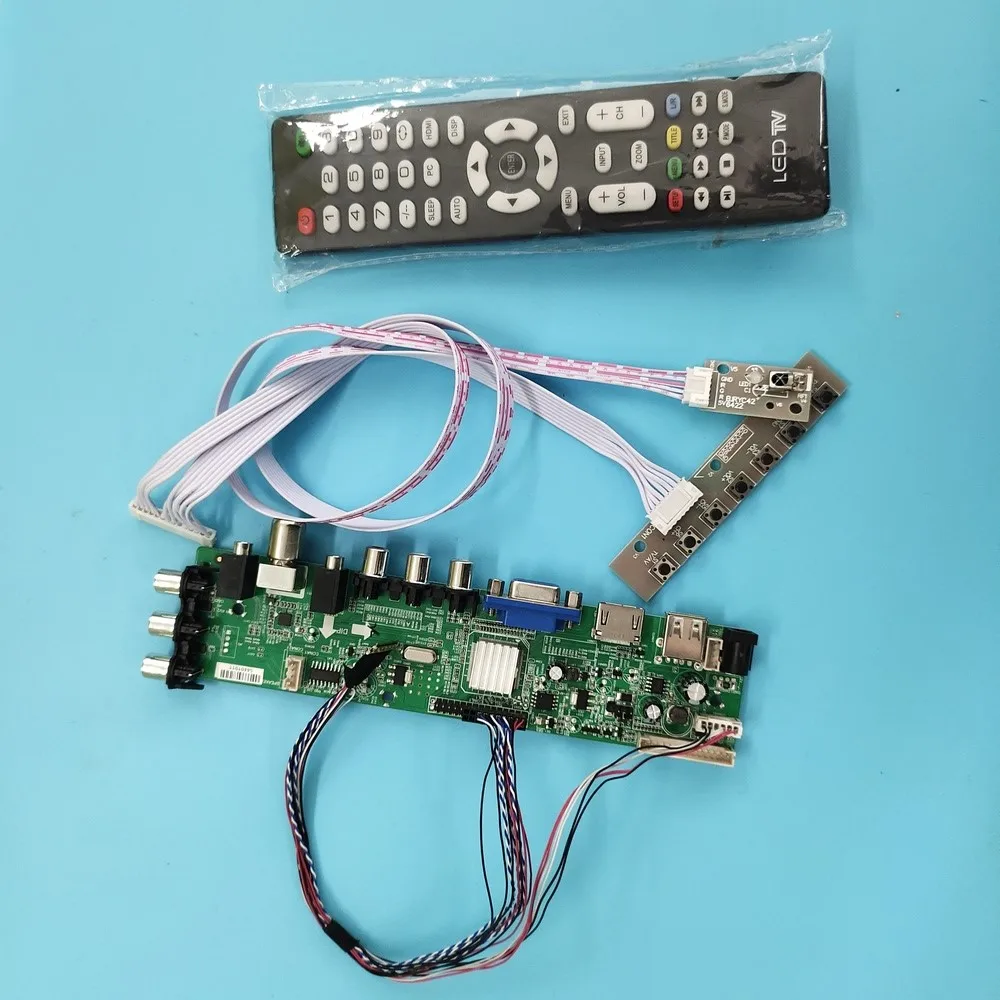 

Kit For B140RTN03.1 B140RTN03.2 VGA AV LED TV LVDS USB WLED 1600X900 digital HDMI remote DVB-T2 Signal controller board 40pin