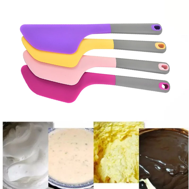 

1PC Baking Spatula Cake Silicone Spatula Kitchen Cream Non-stick Butter Spatula Smooth Applicator Heat-resistant Pastry Spatula