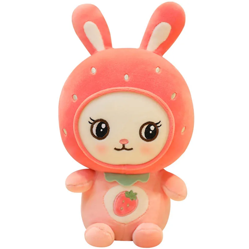 

30/45/65/85cm Plush Sweet-Rabbit dolls stuffed Bunny cushion Cartoon fruit rabbit soft pillow Creative home decoration furniture