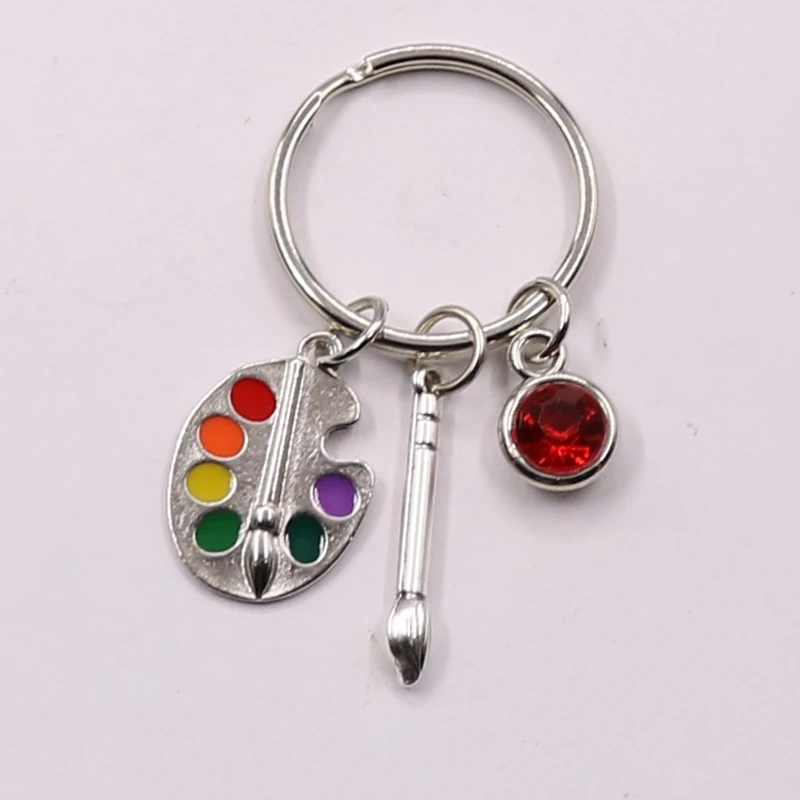 1 шт. инструменты художника-палитра брелок кисть Рождественская каменная