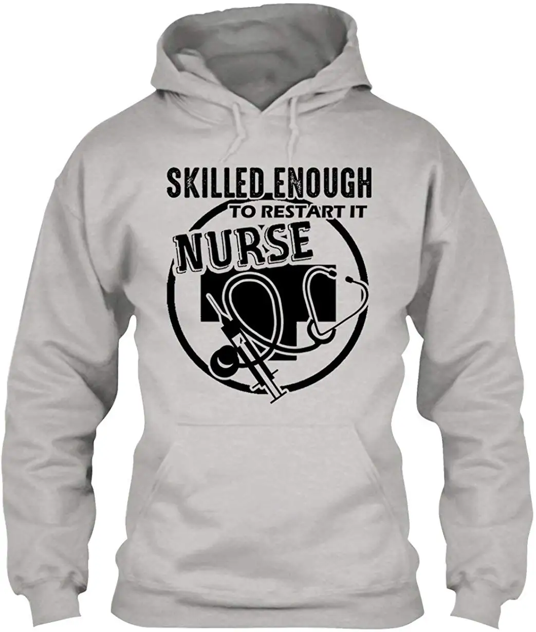 Достаточно опытный чтобы стать медсестры унисекс пуловер с капюшоном Длинная