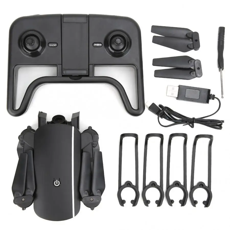 1808 складной WiFi FPV RC Дрон с двойным объективом 1080P камера Оптическое