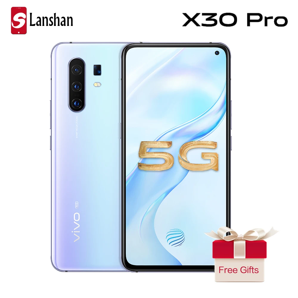 Оригинальный мобильный телефон vivo X30 Pro с функцией быстрой зарядки 6 44 дюйма 8 ГБ 128