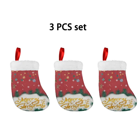 

Merry Christmas Printing Socks Christmas Stocking Cloth Christmas Decorations For Home Christmas Gifts New Year Party Gift 2022