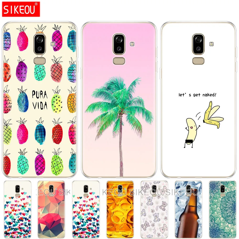 soft silicon phone Case for Samsung Galaxy J8 2018 back Cover j810 Funda Cases | Мобильные телефоны и аксессуары