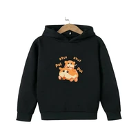 2021 winter japanese anime pui pui molcar hoodie kids cartoon guinea pigs sweatshirt boy long sleeves tops baby girls streetwear