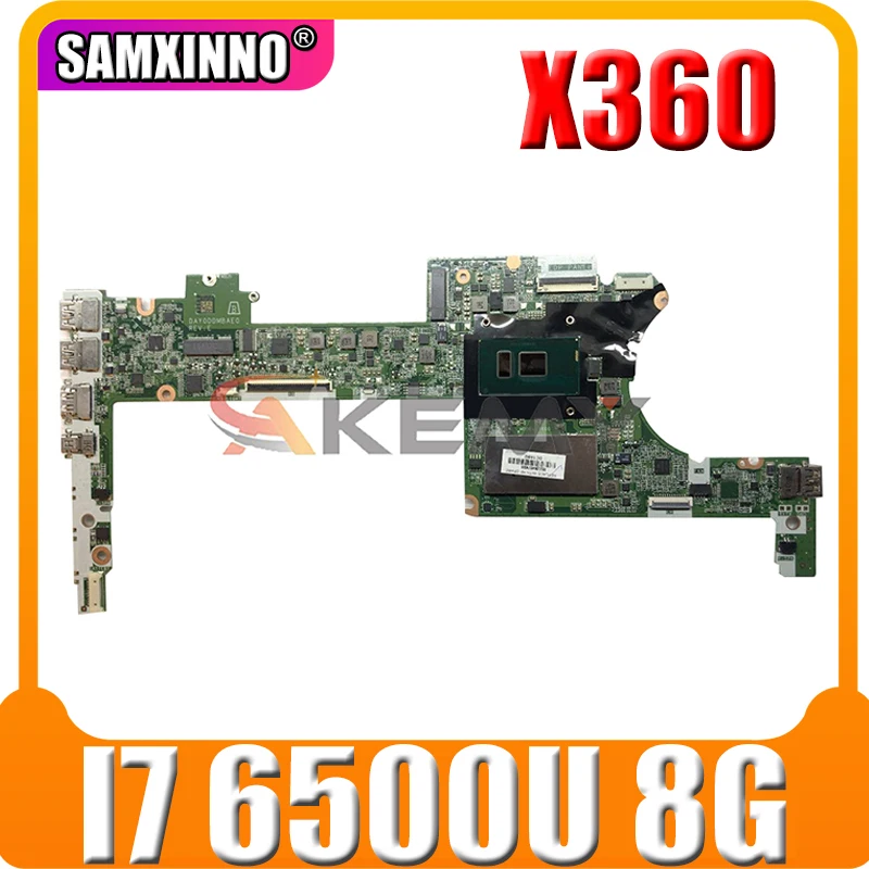 

Материнская плата Akemy DAY0DDMBAE0 для ноутбука HP Specter X360 13-4000 G2 13-4100 13-4102TU, 828825-601 828825-501 I7 6500U 8G