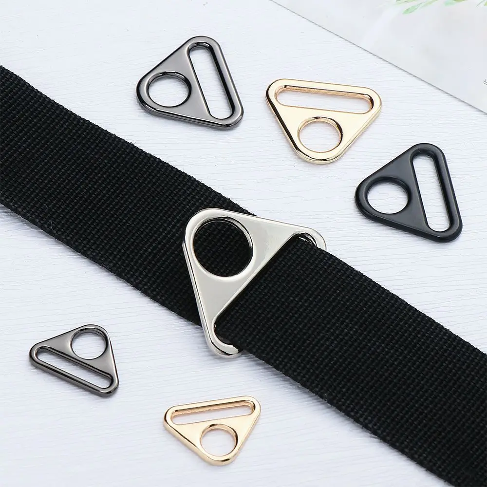 

4 Color Triangle Webbing Clasp DIY Accessory Bag Strap Hang Hook Metal Adjustment Belt Buckle Connection Anti-skid