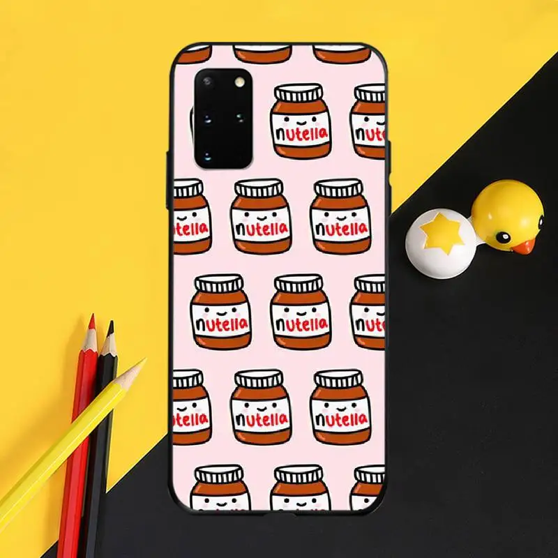 PENGHUWAN еды шоколада Tumblr Nutella черный мягкий термополиуретановый Чехол для