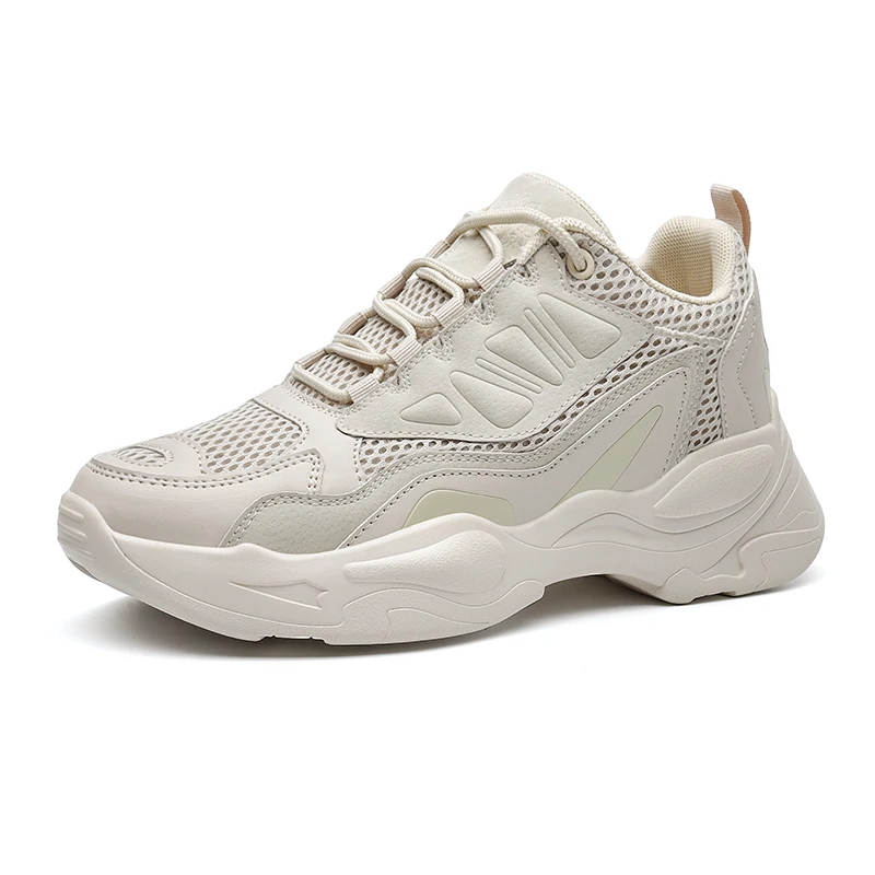 New Running Shoes for Men and Women Balenciaca Shoes Breathable Lightweight Sports Shoes Fashion Lovers Shoes Zapatos De Mujer - Цвет: Beige-B66