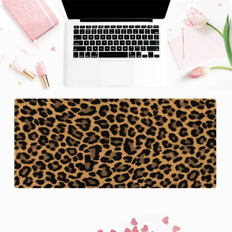 

Fashion Tiger Leopard Print Natural Rubber Gaming Mousepad Desk Mat Free Shipping Large Mouse Pad Keyboards Mat