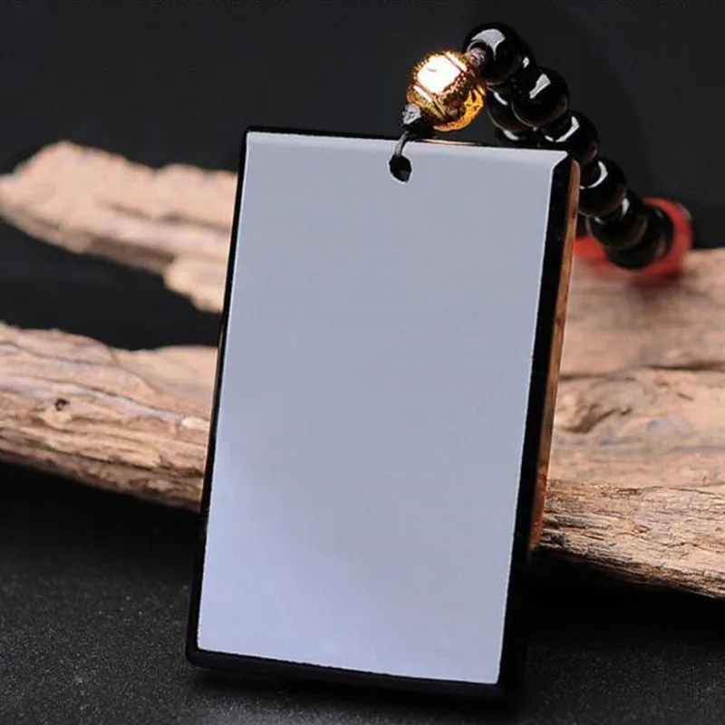 

Нефритовое ожерелье, безопасное ожерелье из натурального обсидиана, подвеска, ювелирные изделия для мужчин и женщин, ювелирные украшения, о...