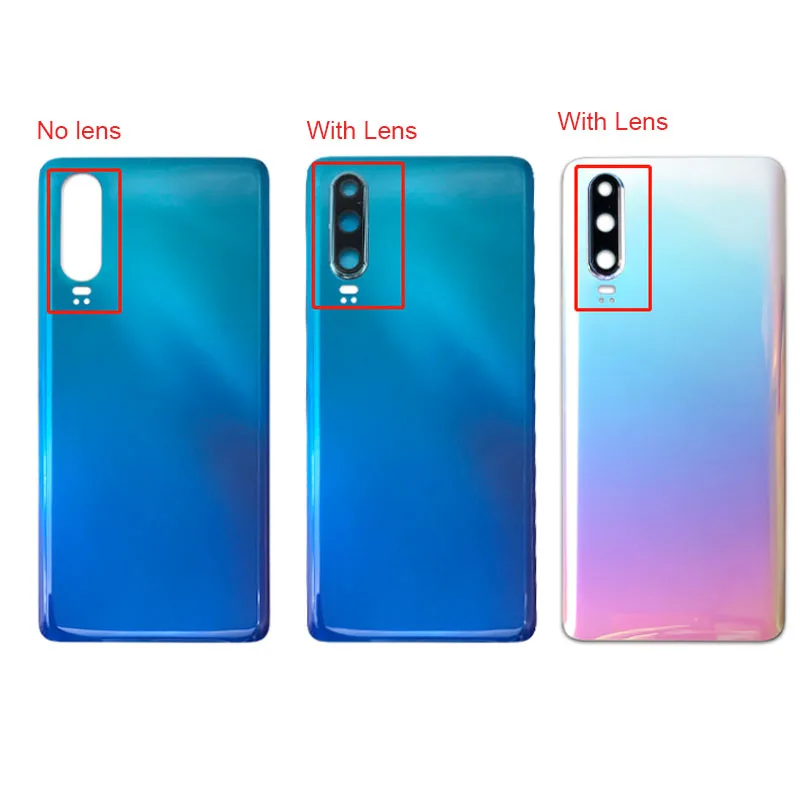 Замена для Huawei P30 задняя крышка батарейного отсека стеклянный задний корпус
