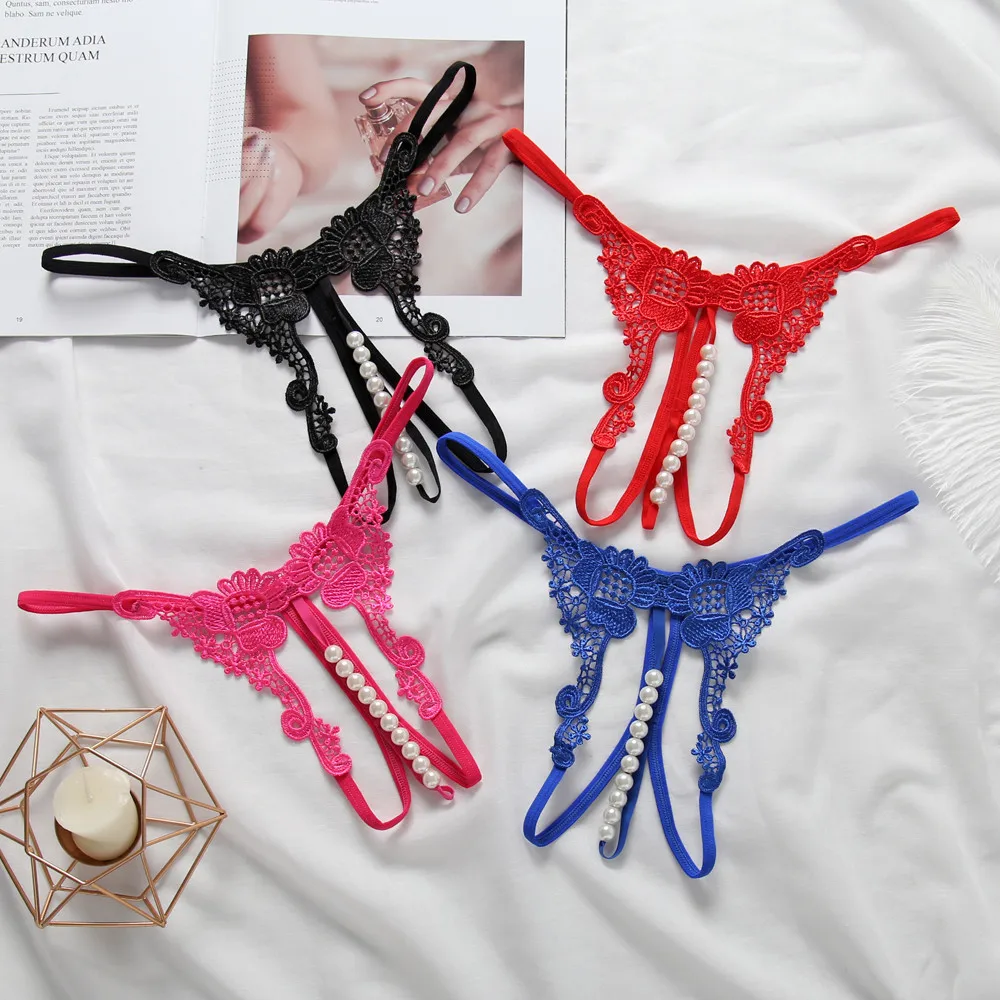 

pyjama pour femme undefinedSexy Pendant Lady Pearl G String V-String Women Panties Low Waist Underwear underwear women