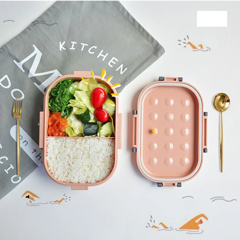 Ланч-бокс из здорового материала PP 3 сетки Bento коробки для микроволновой посуды