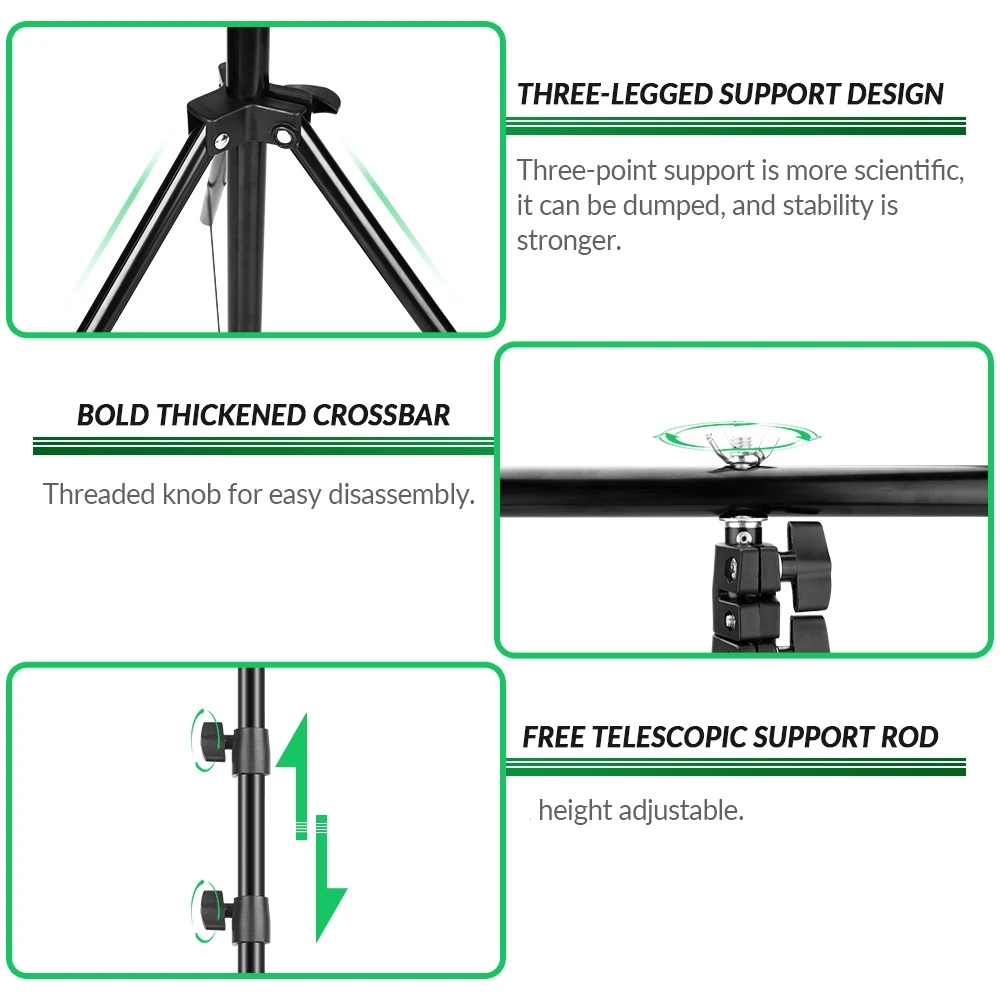 Photography T-shape Background Support Stand Metal Backdrop Frame For Photo Studio Video Chroma Key Green Screen | Электроника