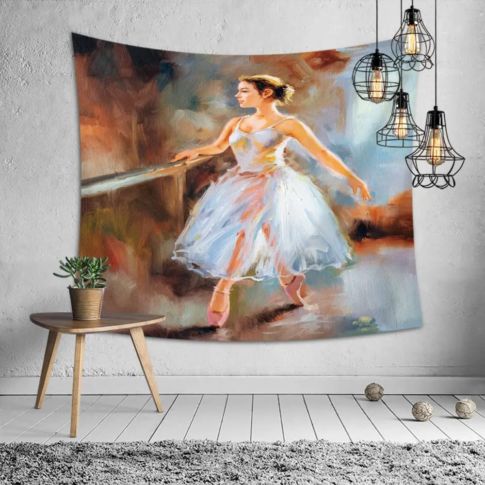 

ballet tapestry painting wall art blanket tapisserie murale tissus large wall cloth