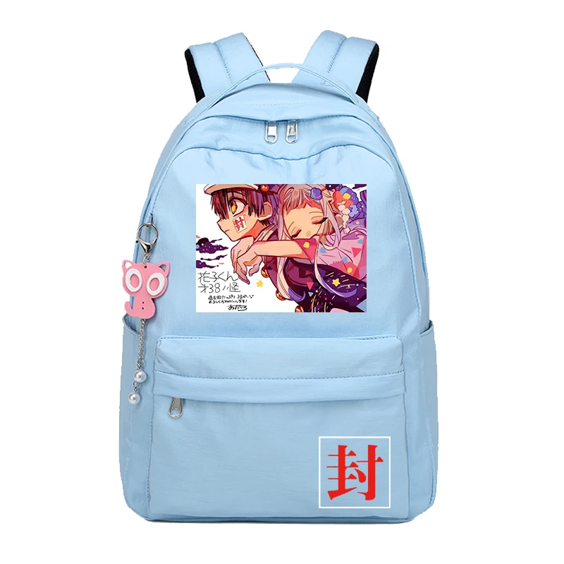 

Toilet-Bound Hanako-kun Pink Gilrs Back Pack Cartoon School Bags Nene Yashiro Bookbag Light Travel Backpack Women Cute Bookbag