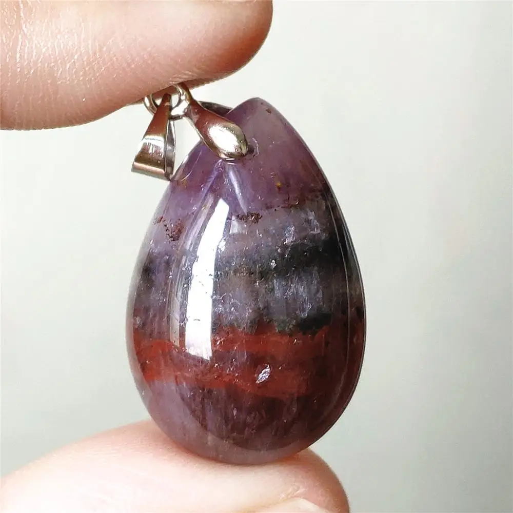 Натуральная Канада Auralite 23 ожерелье Кулон драгоценный камень любовь подарок 28x19x11